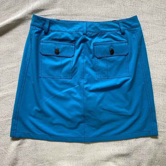 ANNIKA Cutter & Buck Blue Mini Golf Skort Skirt Size 4 - Picture 2 of 7